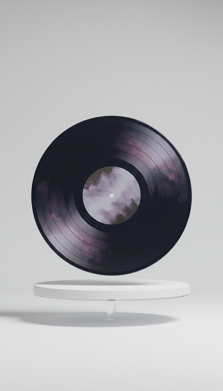 Vinyl Album With Galaxy Foil